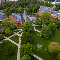 aerial of UNH campus
